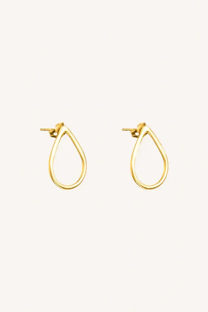 By Bar - Pd Tear Earring - 750 gold