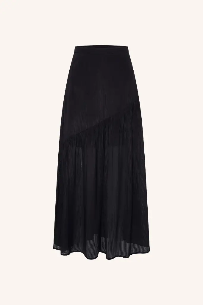 By Bar - Myra Viscose Skirt - 860 black