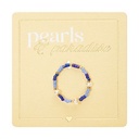 HCA - elastischer Ring - Pearls & Paradise - blau