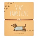 HCA - verstellbares Armband - Little companion - Pfote (Hund) - stay pawsitive