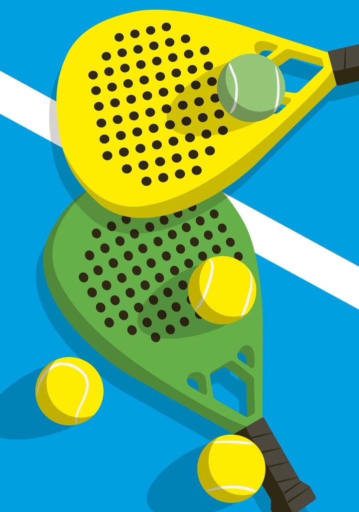 Nobis Design - Postkarte - sports - Paddletennis