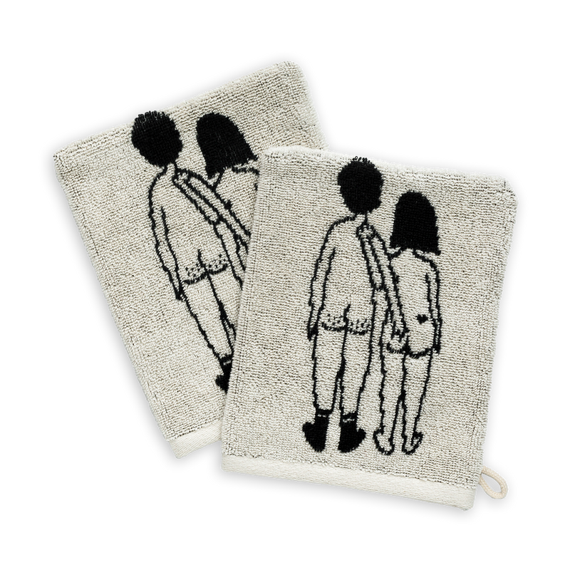 Helen B - Waschlappen 2er Set *naked couple back*