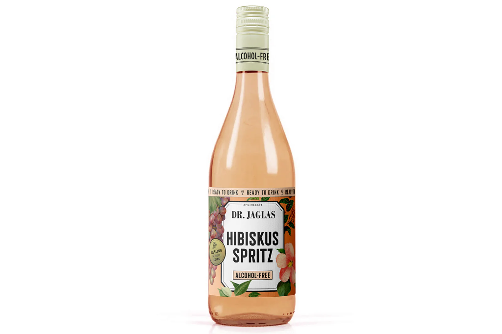 Dr. Jaglas - Hibiskus Spritz - 750ml - alkoholfrei, auf Rieslingbasis