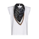 Caroline Biss - COTTON T-SHIRT WITH ATTACHED SCARF white (multi colour)
