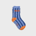 Billybelt - Baumwollsocken BISOU gestreift - hellblau blau orange