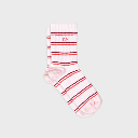 Billybelt - Baumwollsocken gestreift - pale pink purple red