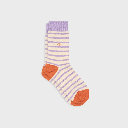 Billybelt - Baumwollsocken gestreift - beige purple orange