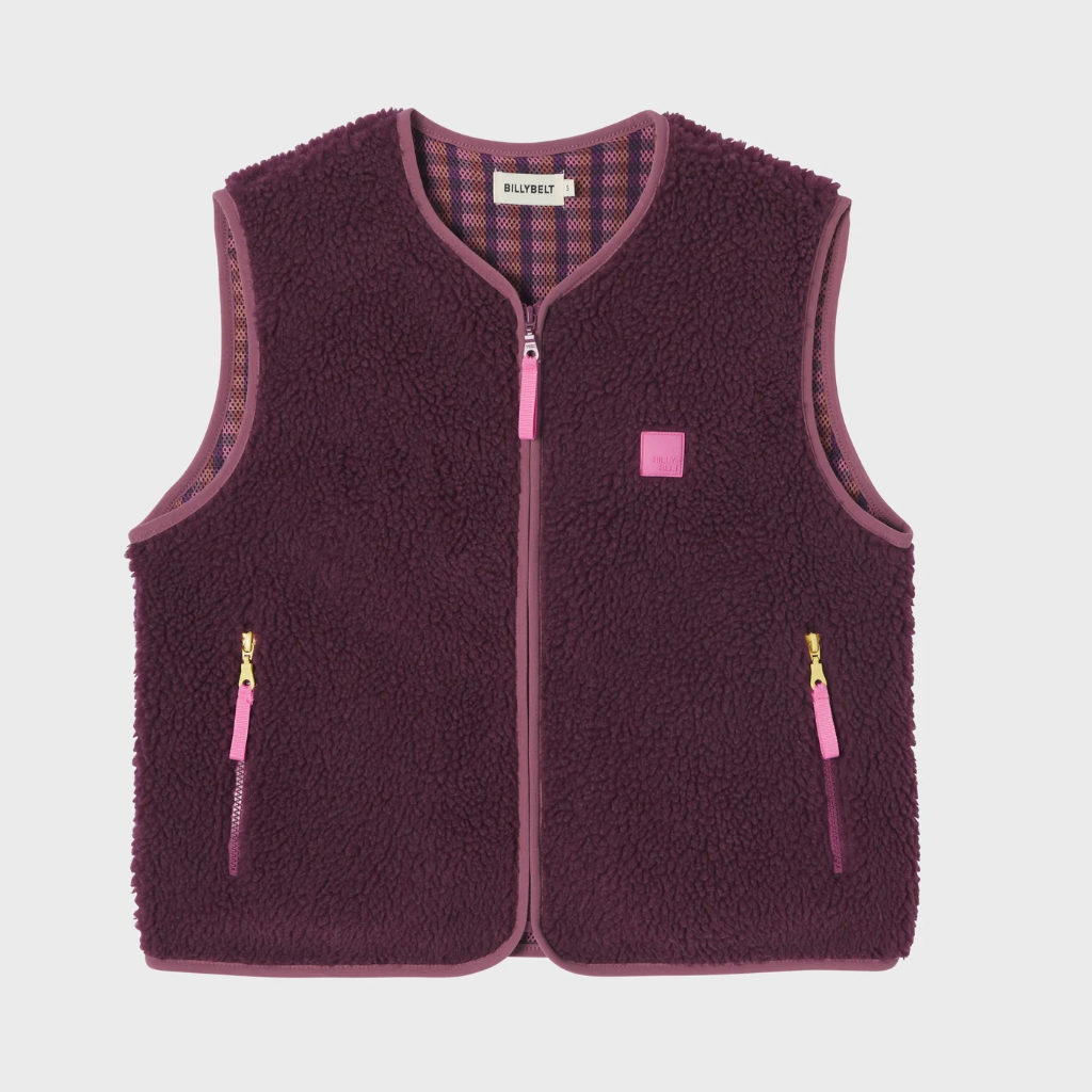 Billybelt - Sherpa Weste ärmellos - Plum