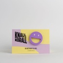 Knallkorall - Pin - Smiley - Flieder