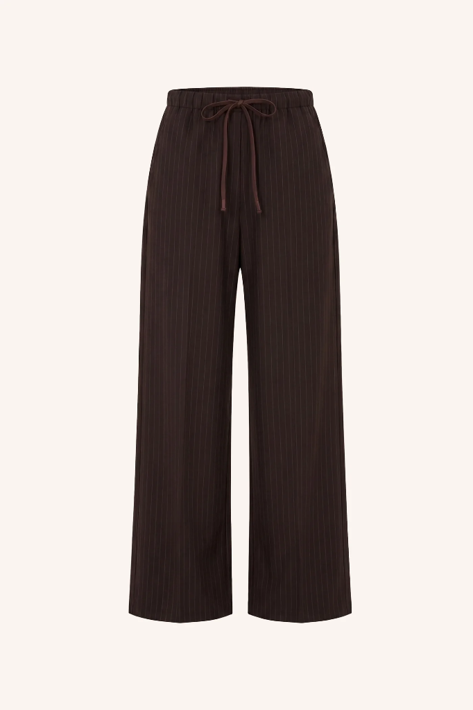 By Bar - Pelle pinstripe pants - 1728 brown pinstripe