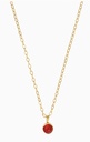 Soï Copenhagen - Halskette Aya Red Agate Necklace gold - Passion