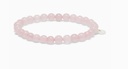 Soï Copenhagen - Armband Essential Rose Quartz Stretch Bracelet 6mm - Love
