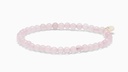 Soï Copenhagen - Armband Petite Rose Quartz Stretch Bracelet 4mm - Love