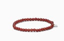 Soï Copenhagen - Armband Petite Red Jade Stretch Bracelet 4mm - Passion