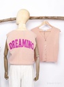 Alpaka Weste Dreaming - Rosa