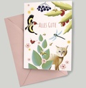 Luckycatstudio - Klappkarte mit Umschlag - Natur Alles Gute
