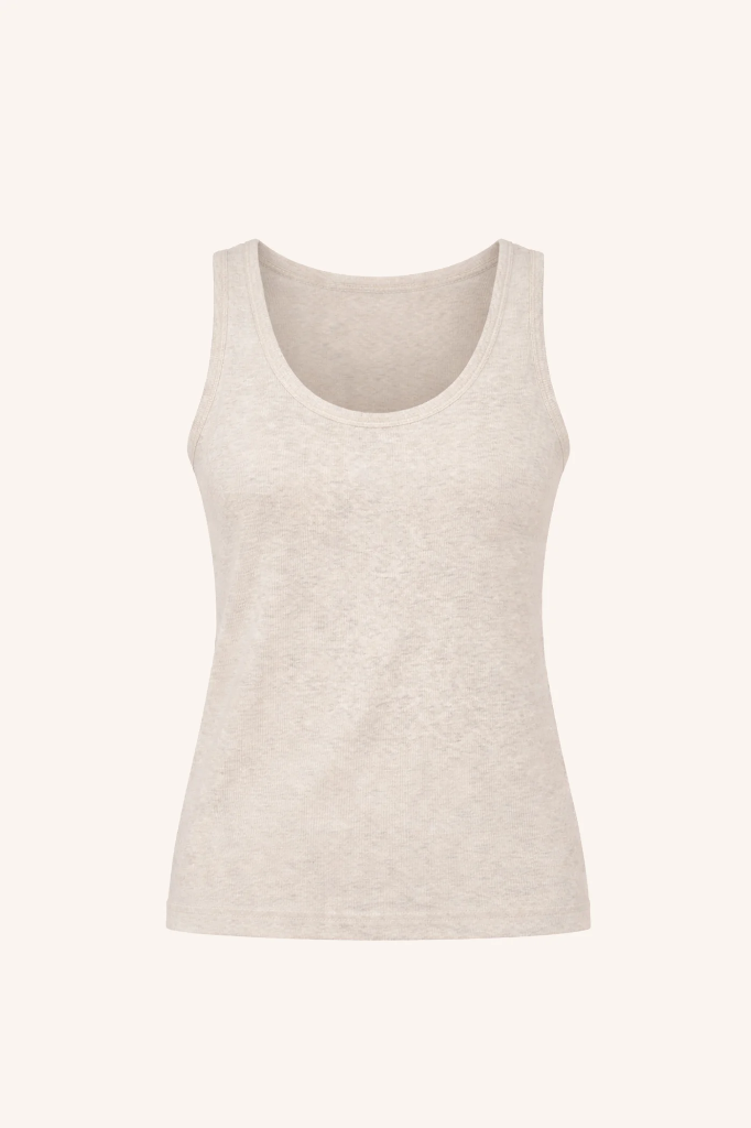 By Bar - Joky Rib Singlet - 025 oyster