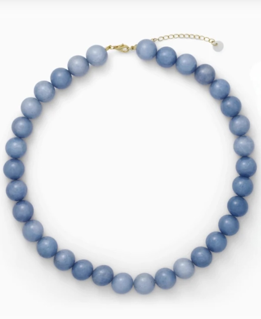 Soï Copenhagen - Kette Faro Aquamarine Necklace -  Courage