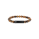 Oozoo Jewellery - Armband Yellow Tiger Eye bracelet 8mm silver