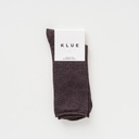 Klue - Glitter Lurex socks | Chocolate dark brown | eco-friendly lyocell