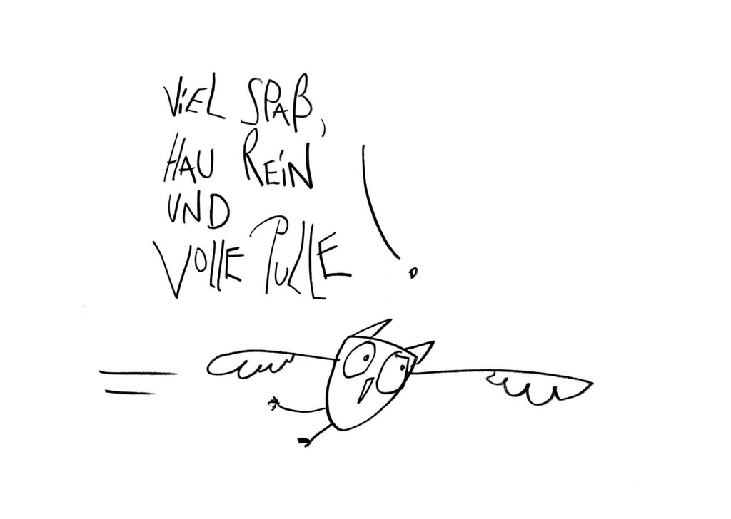 Edition Gute Geister - Postkarte - Volle Pulle