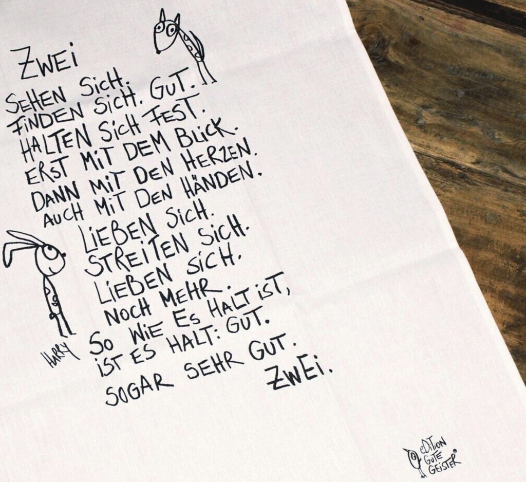 Edition Gute Geister - Geschirrtuch - Zwei