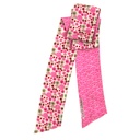 Les Belles Vagabondes - Seidenschal Bandeau Akiko fuchsia