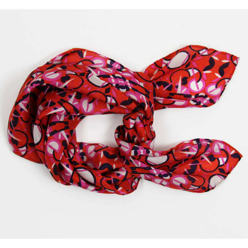 Les Belles Vagabondes - Seidentuch Mini Ephemere fuchsia