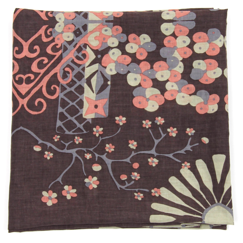 Les Belles Vagabondes - Schal Biobaumwolle Mariko marron