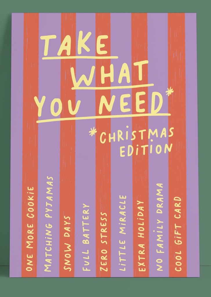 Studio Danii - Postkarte - Take what you need (christmas edition)