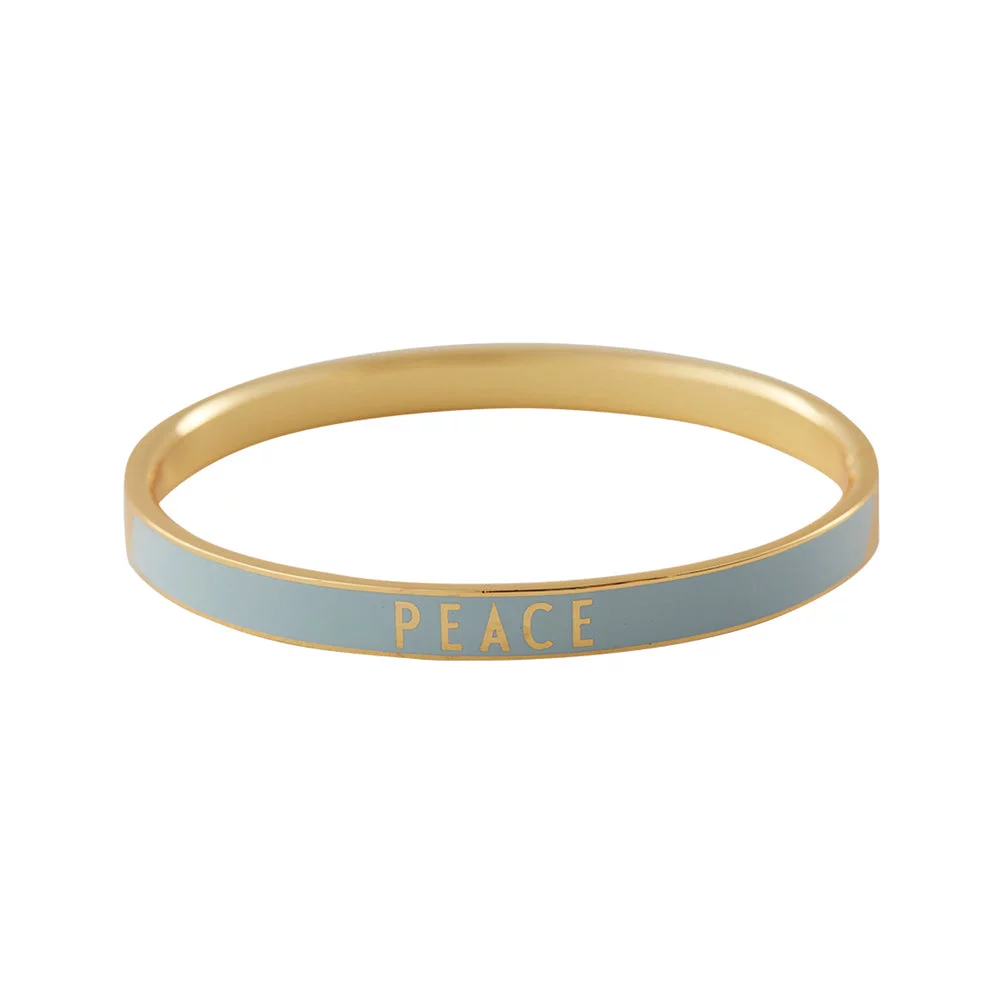 Design Letters - *PEACE* Word Candy Bangle gold