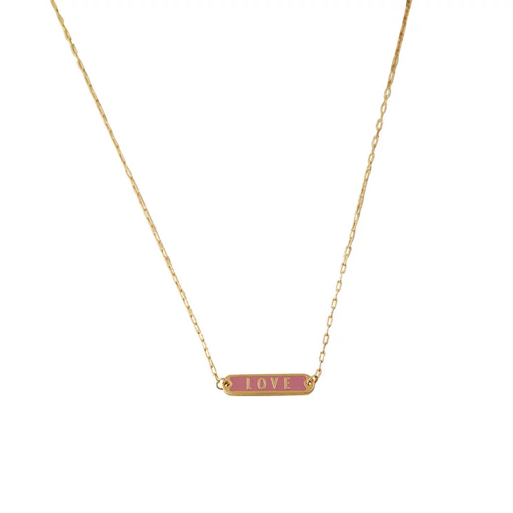 Design Letters - *LOVE* Word Candy Tag Necklace