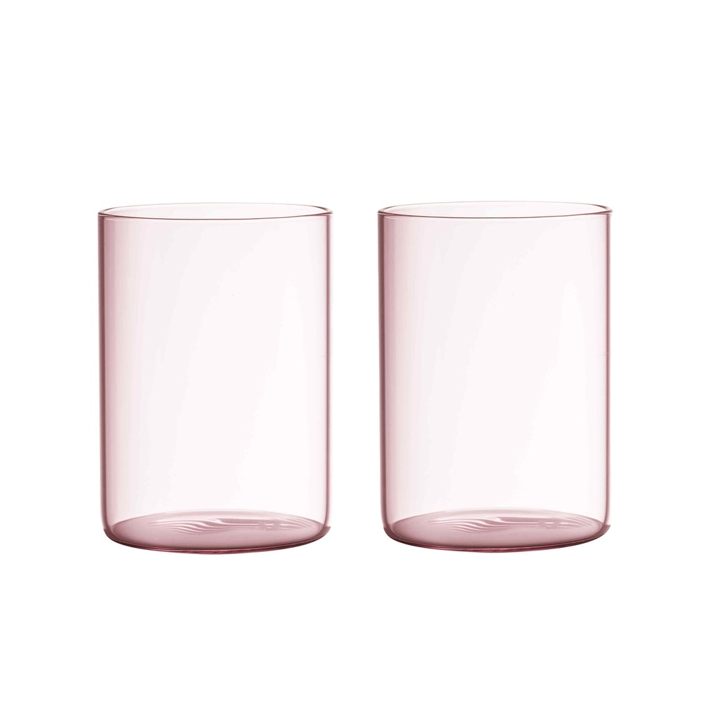 Design Letters - Favourite drinking glass pink - set of 2 - the mute collection