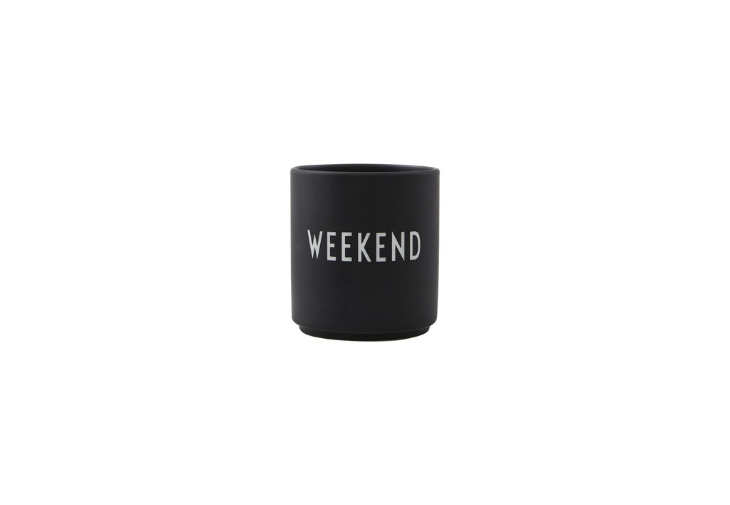Design Letters - Favourite cups black WEEKEND