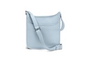 ANNA | hellblau | silber | genarbt