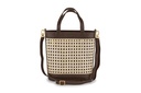 CLEO | dunkelbraun | gold | genarbt