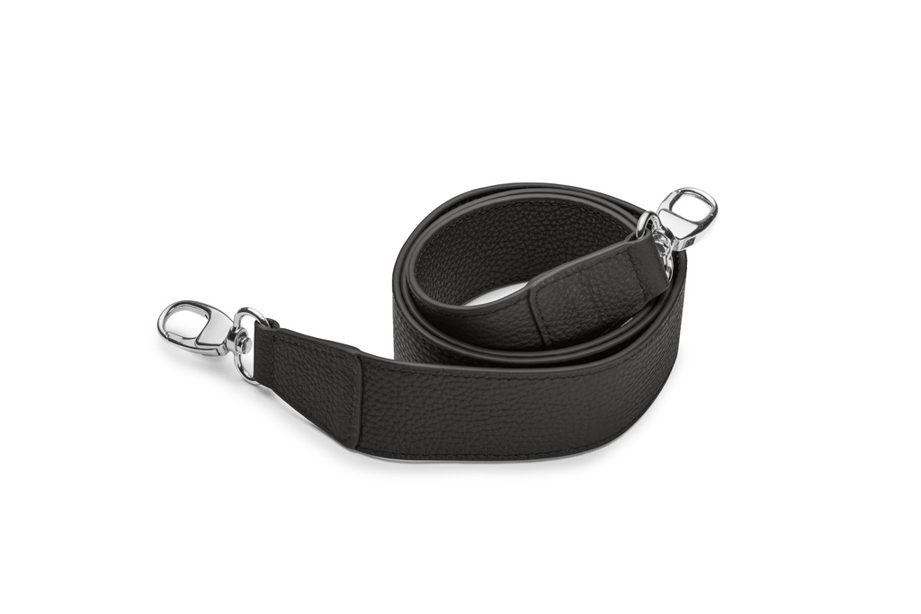 Crossbodygurt breit | 4/120cm | schwarz | silber | genarbt