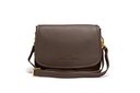 ELLA | dunkelbraun | gold | genarbt
