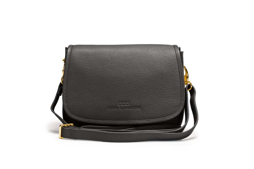 ELLA | schwarz | gold | genarbt