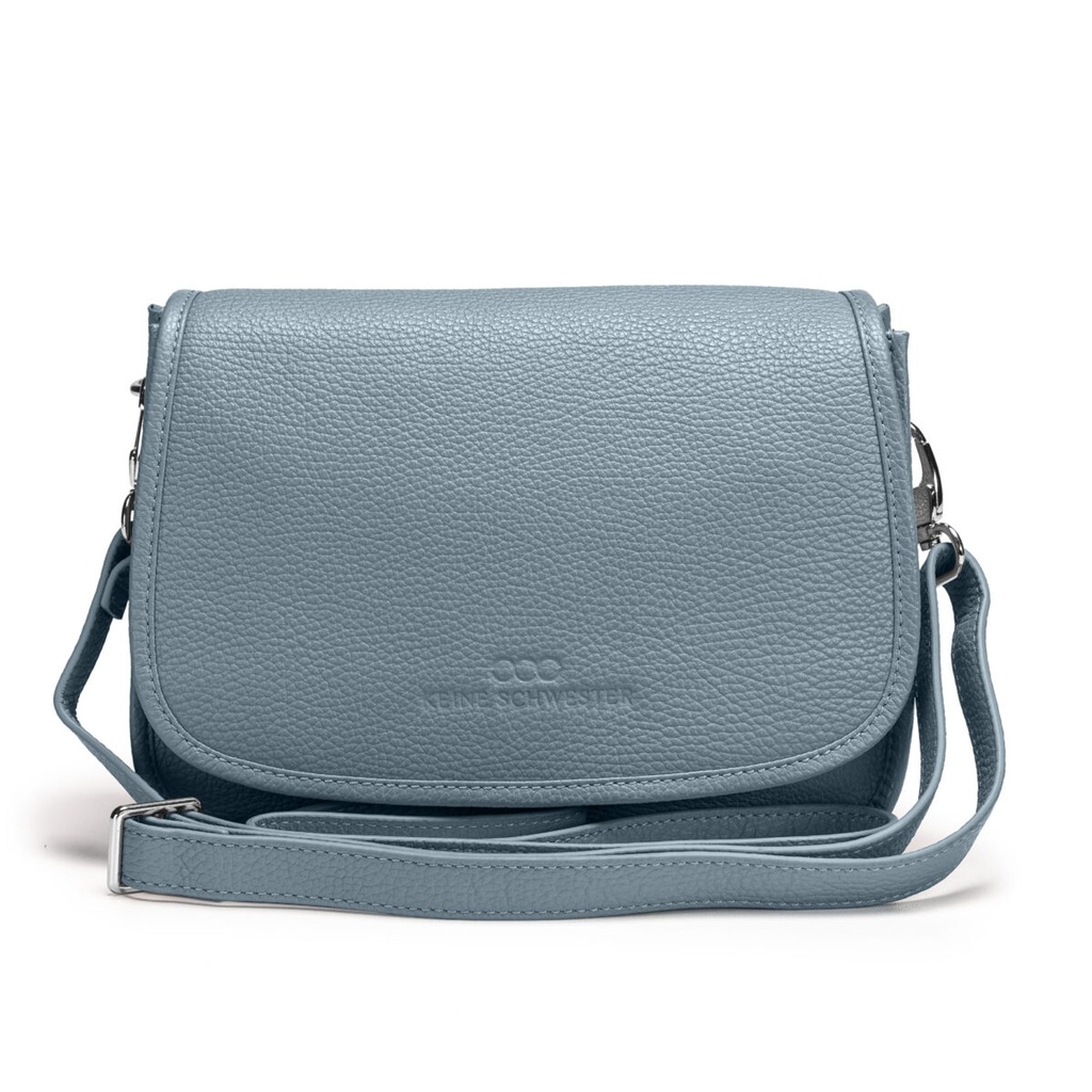 ELLA ZIP | genarbt | friesenblau  | silber