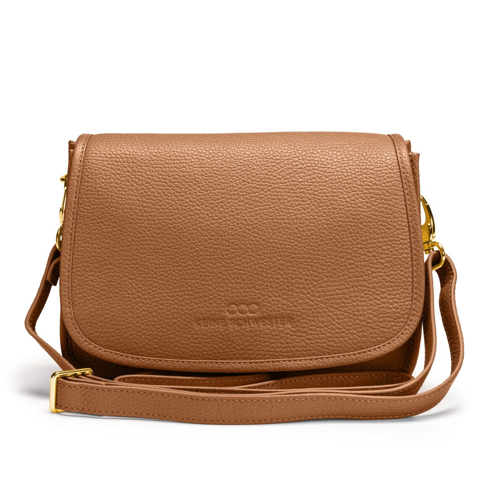 ELLA ZIP | genarbt | karamell | gold