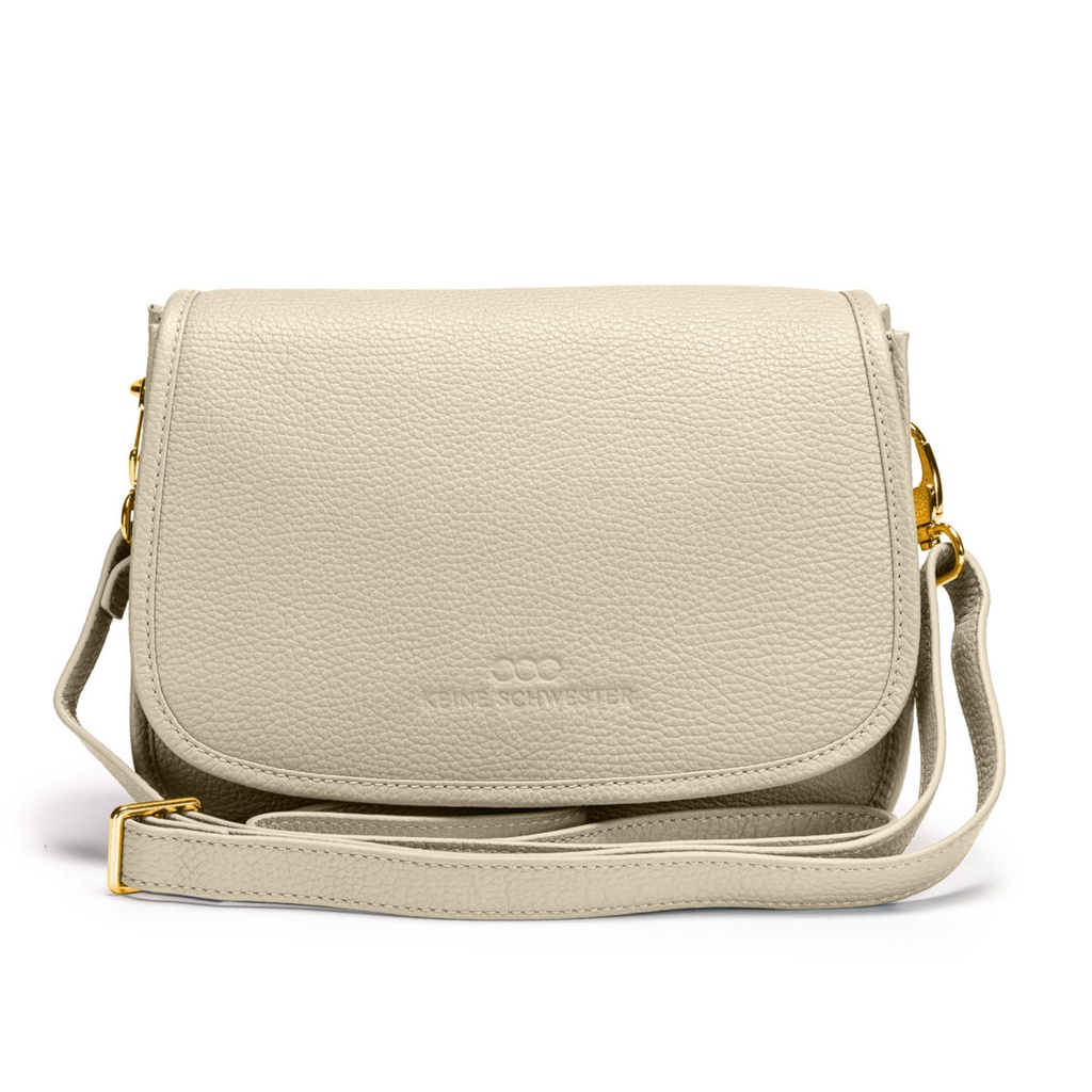 ELLA ZIP | genarbt | sand | gold