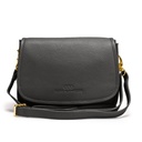 ELLA ZIP | genarbt | schwarz | gold