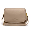 ELLA ZIP | genarbt | taupe | gold