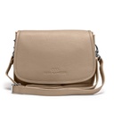 ELLA ZIP | genarbt | taupe | silber