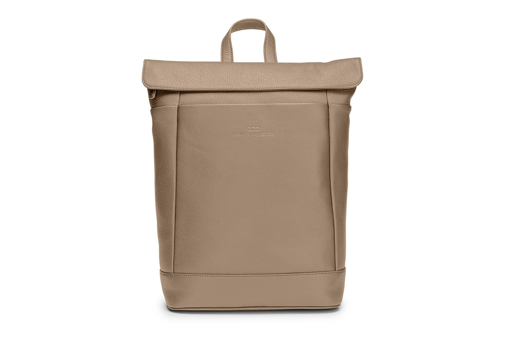 FIETE | taupe | silber | genarbt