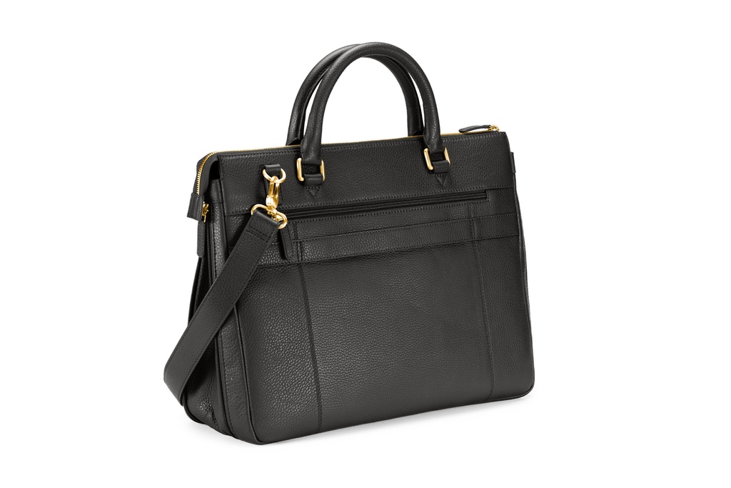 JAKOB flex | schwarz | gold | genarbt