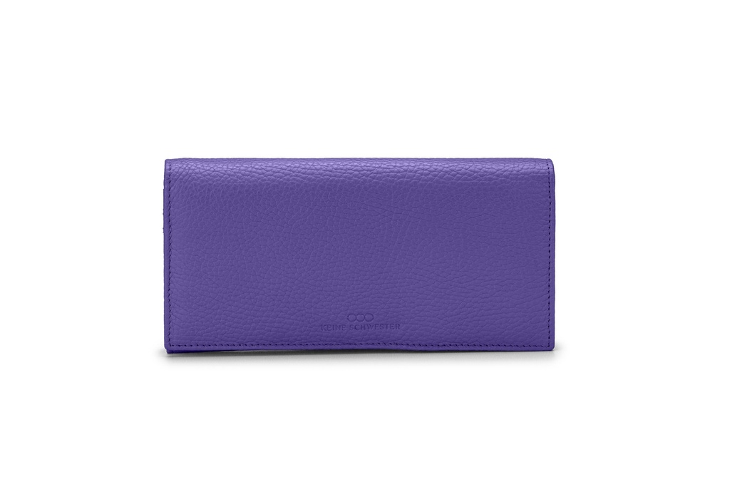 JYTTE | lila | silber | genarbt