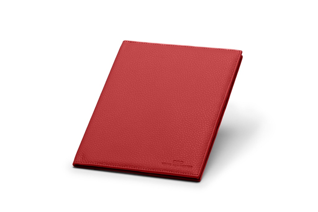 Ledereinband A5 | rot | genarbt