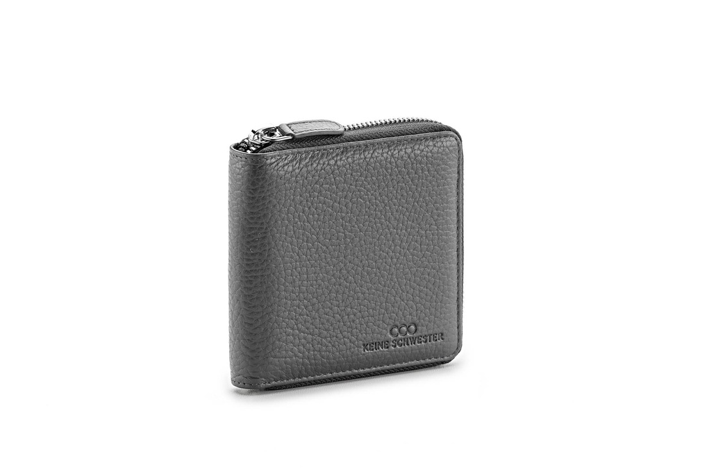LILLE soft | dunkelgrau | silber | genarbt
